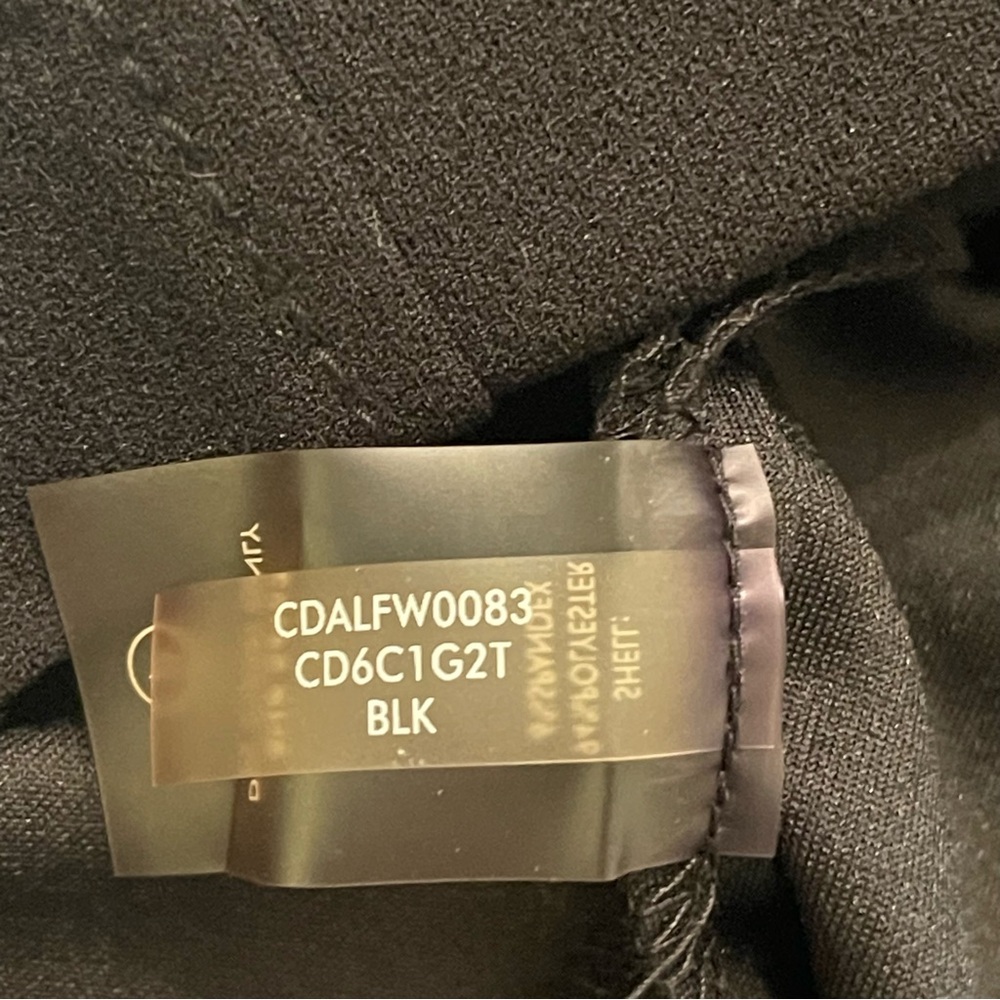 Calvin Klein Black Sleeveless Sheath Bateau Neck Gold Buckle Stretch Dress 12 - Picture 5 of 11
